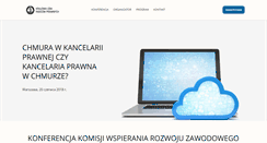 Desktop Screenshot of konferencja.kirp.pl
